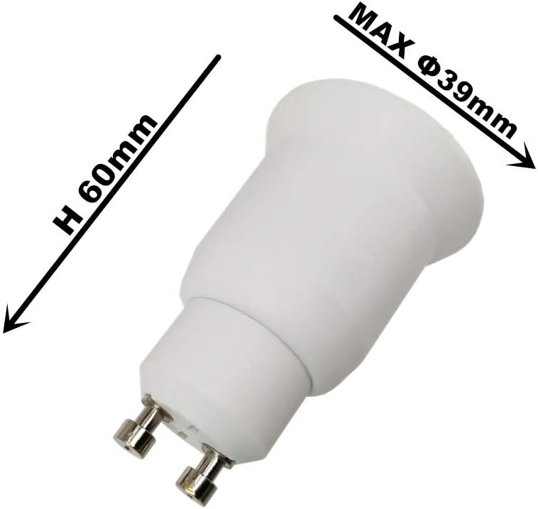 6pcs Bulb Holder GU10 to E27 Adapter Converter - GU10 to E26 LED Bulb Base Socket